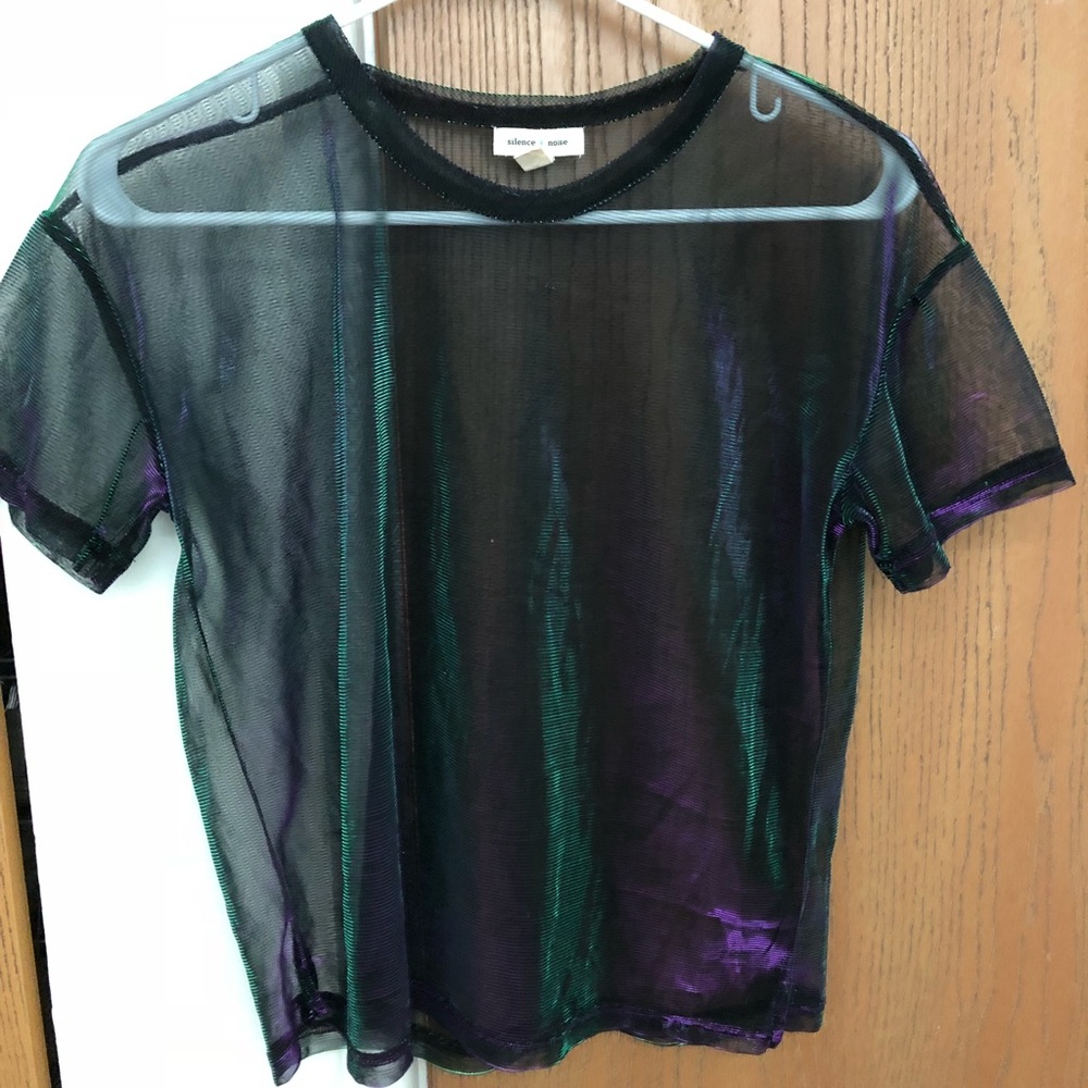 Urban Outfitters see through tee top
